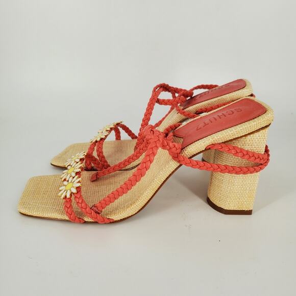 Schutz Coral Hina Atanado Leather Sandal 8.5 - Picture 5 of 12